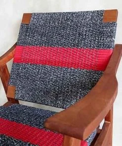 Masaya & Co. Izapa Arm Chair - Granito Red Stripe Manila 4 Masaya & Co. Izapa Arm Chair - Granito Red Stripe Manila