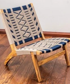 Masaya & Co. Masaya Manila Lounge Chair - Roots Pattern