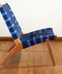 Masaya & Co. Furniture Masaya Manila Lounge Chair - Midnight Blue