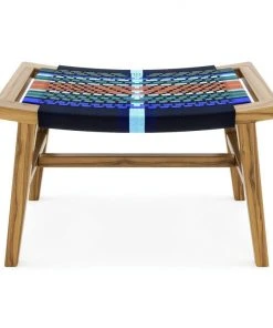 Masaya & Co. Masaya Manila Ottoman - Mot Mot Pattern 7 Masaya & Co. Masaya Manila Ottoman - Mot Mot Pattern