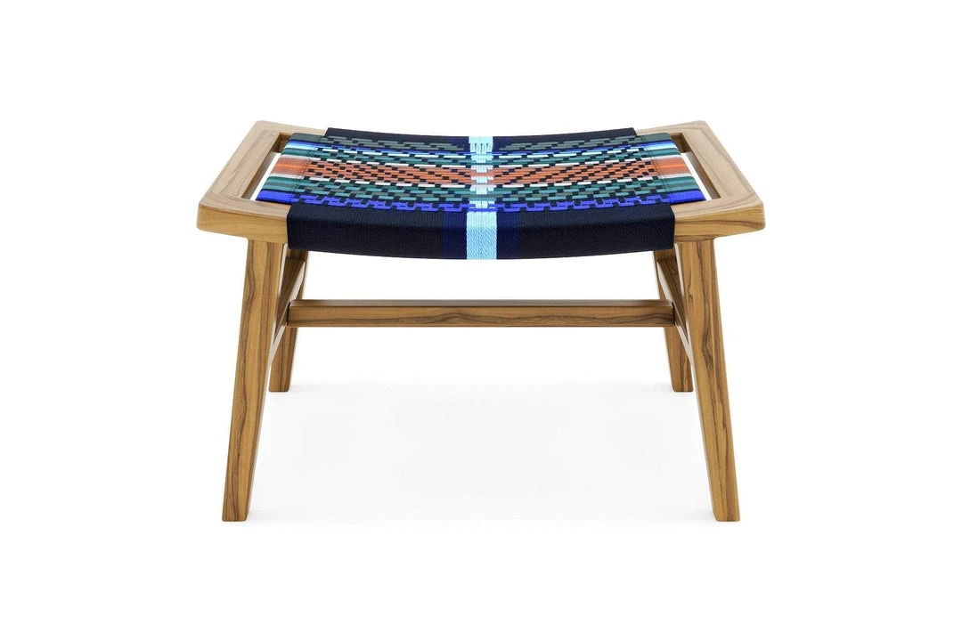 Masaya & Co. Masaya Manila Ottoman - Mot Mot Pattern Masaya & Co. Masaya Manila Ottoman - Mot Mot Pattern