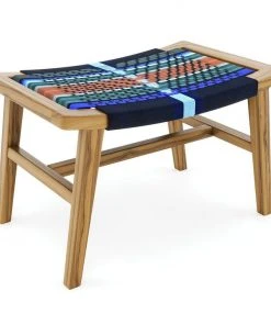 Masaya & Co. Masaya Manila Ottoman - Mot Mot Pattern 6 Masaya & Co. Masaya Manila Ottoman - Mot Mot Pattern