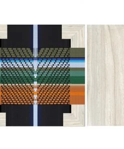 Masaya & Co. Masaya Manila Ottoman - Mot Mot Pattern 3 Masaya & Co. Masaya Manila Ottoman - Mot Mot Pattern