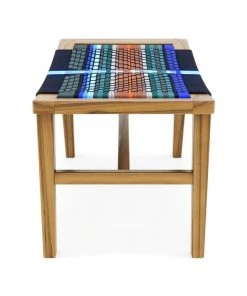 Masaya & Co. Masaya Manila Ottoman - Mot Mot Pattern 2 Masaya & Co. Masaya Manila Ottoman - Mot Mot Pattern