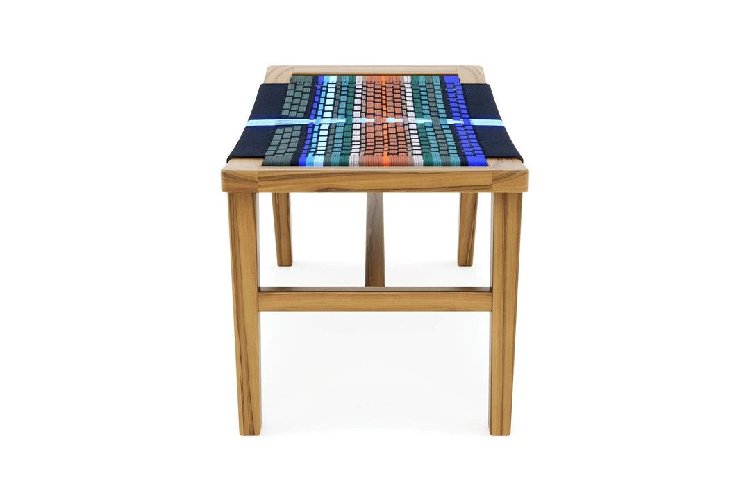 Masaya & Co. Masaya Manila Ottoman - Mot Mot Pattern Masaya & Co. Masaya Manila Ottoman - Mot Mot Pattern