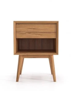 Masaya & Co. Mid Century One Drawer Side Table / Nightstand Furniture