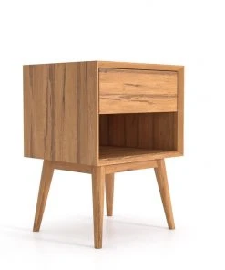 Masaya & Co. Mid Century One Drawer Side Table / Nightstand Furniture