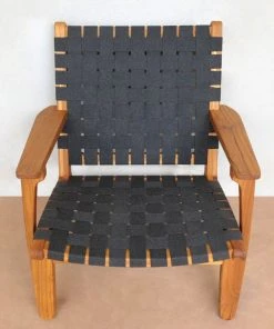 Masaya & Co. Outdoor Arm Chair - Charcoal Sunbrella