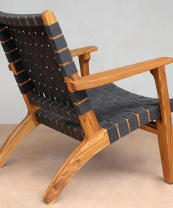 Masaya & Co. Outdoor Arm Chair - Charcoal Sunbrella