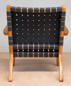 Masaya & Co. Outdoor Arm Chair - Charcoal Sunbrella