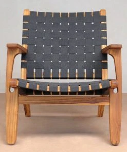 Masaya & Co. Outdoor Arm Chair - Charcoal Sunbrella