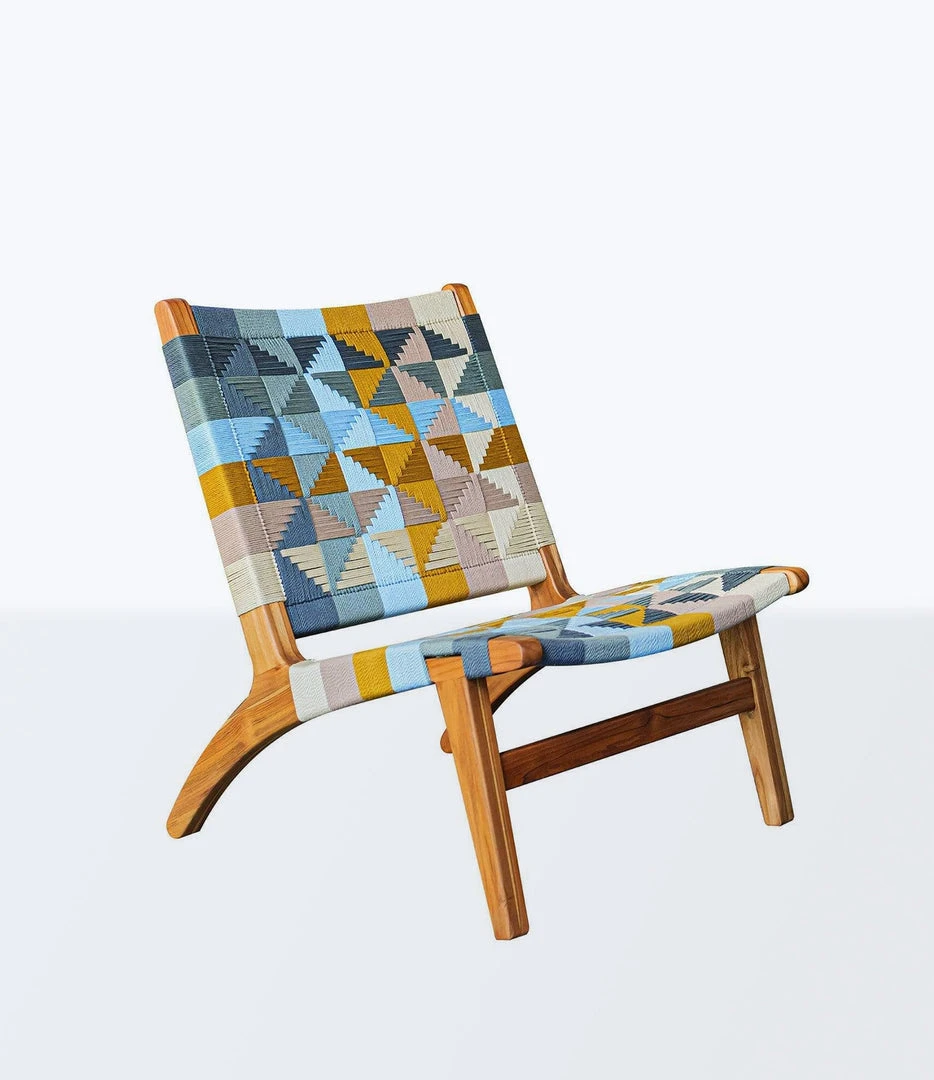 Masaya & Co. Furniture Masaya Manila Lounge Chair - Prisma Pattern 1 Masaya & Co. Furniture Masaya Manila Lounge Chair - Prisma Pattern