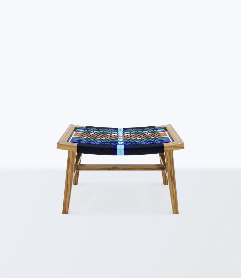 Masaya & Co. Masaya Manila Ottoman - Mot Mot Pattern Masaya & Co. Masaya Manila Ottoman - Mot Mot Pattern