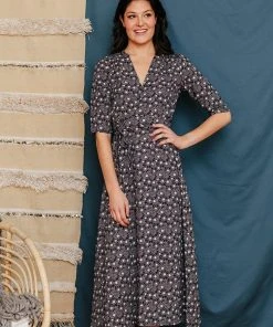 Mata Traders Aditi Moonrise Tencel Wrap Dress 3 Mata Traders Aditi Moonrise Tencel Wrap Dress