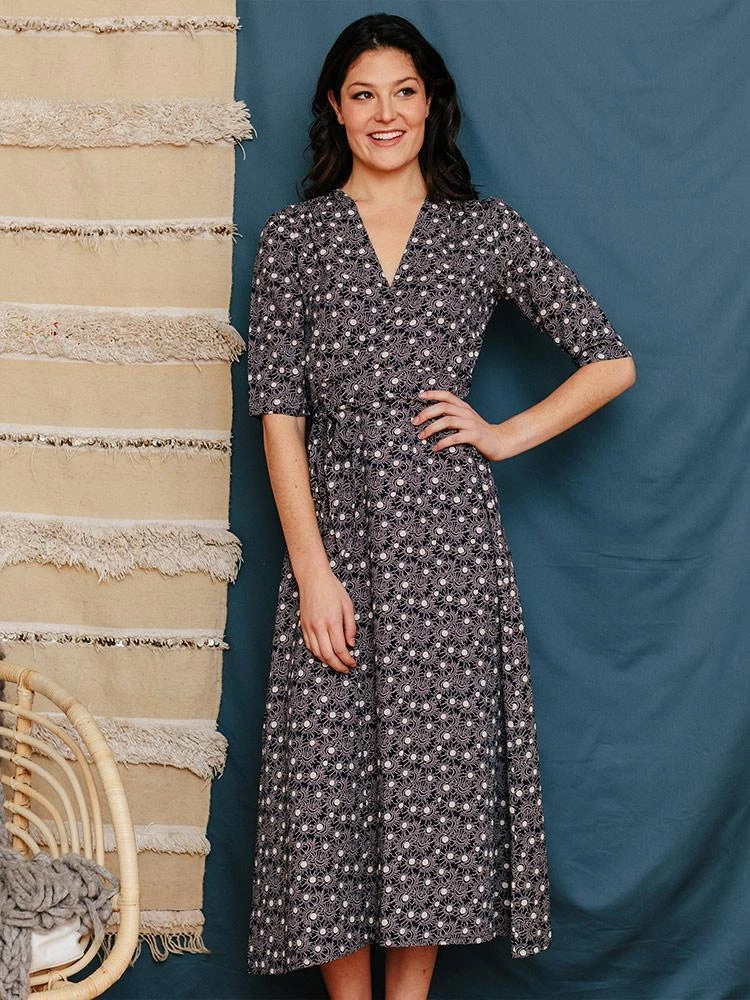 Mata Traders Aditi Moonrise Tencel Wrap Dress Mata Traders Aditi Moonrise Tencel Wrap Dress