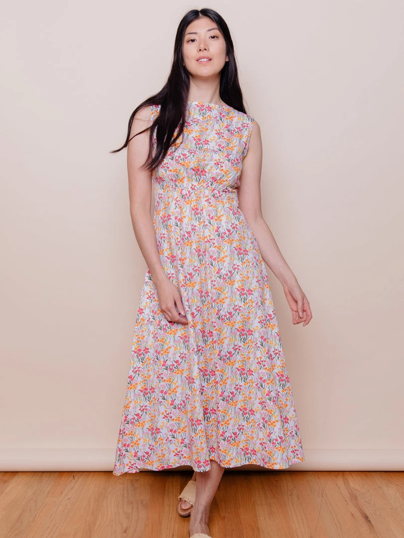Mata Traders Artsy Traveler Pink Floral Tencel Midi Dress Clothing Mata Traders Artsy Traveler Pink Floral Tencel Midi Dress Clothing