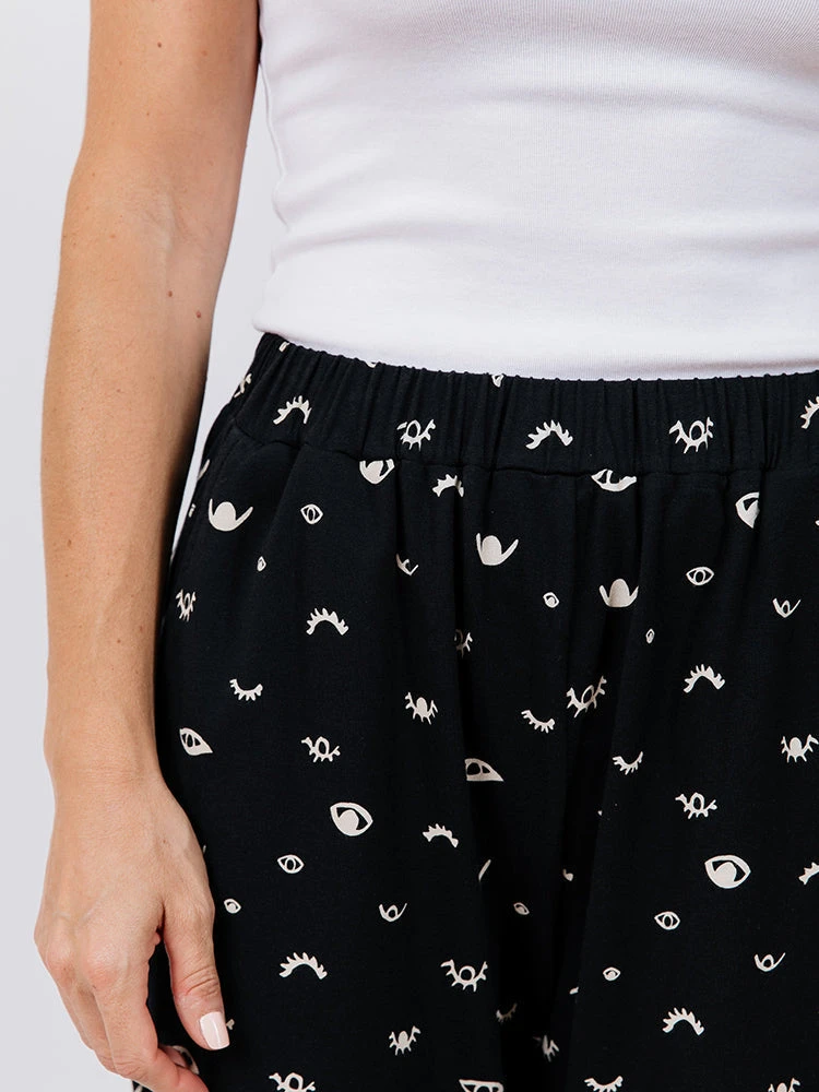 Mata Traders Clothing Fae Onyx Eyes Wide Leg Pant Mata Traders Clothing Fae Onyx Eyes Wide Leg Pant