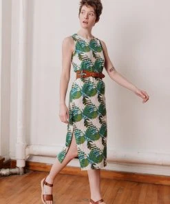 Mata Traders Best Sellers Julia Layered Palms Shift Dress