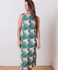 Mata Traders Best Sellers Julia Layered Palms Shift Dress