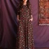 Mata Traders Mumbai Mauve Tile Maxi Dress Clothing