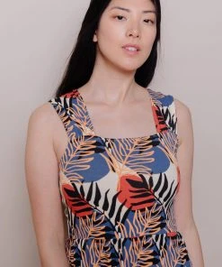 Mata Traders Fair Trade Opal Layered Palms Dress