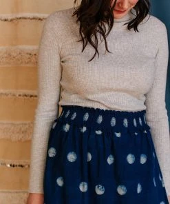 Mata Traders Shimla Full Moon Smocked Skirt Fair Trade 1 Mata Traders Shimla Full Moon Smocked Skirt Fair Trade