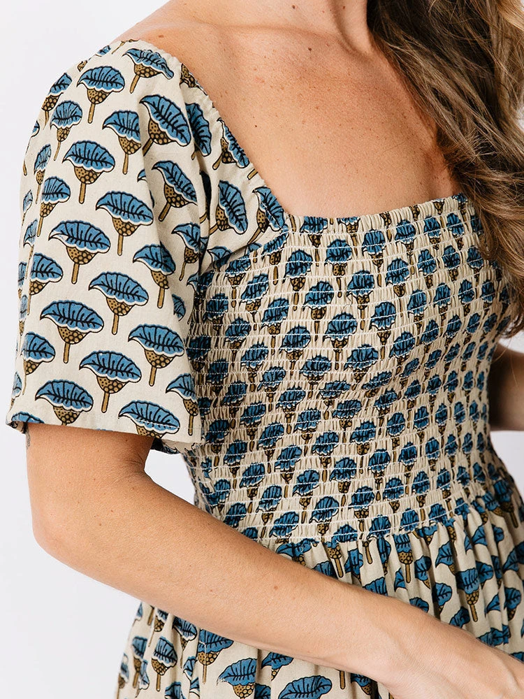 Mata Traders Teddy Blue Lotus Dress Mata Traders Teddy Blue Lotus Dress