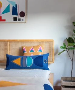 Leah Singh Maya Throw Pillow Cover - Ochre Home Goods