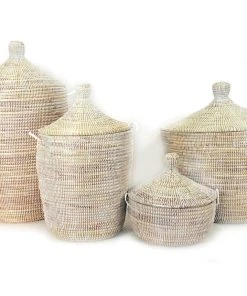 Mbare Large White Hamper Basket Best Sellers