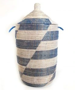Mbare Large Patterned Hamper Basket 2 Mbare Large Patterned Hamper Basket