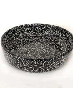 Mbare Large Black Mud Cloth Bowl Home Goods