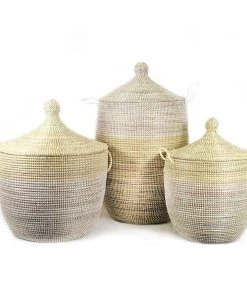 Mbare Large Two-Tone Basket