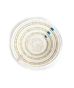 Mbare Uru Small Wall Basket - Blue Stripes