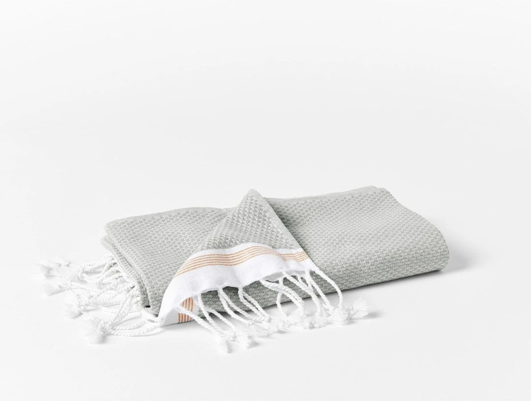 Coyuchi Home Goods Mediterranean Towels - Deep Pewter / Tangerine Stripe Coyuchi Home Goods Mediterranean Towels - Deep Pewter / Tangerine Stripe