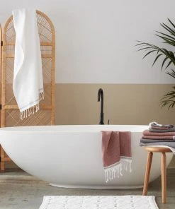 Coyuchi Best Sellers Mediterranean Towels - Rosehip / Shadow