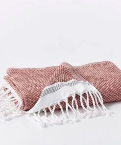 Coyuchi Best Sellers Mediterranean Towels - Rosehip / Shadow