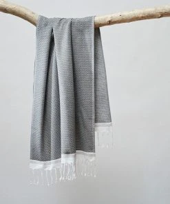 Coyuchi Mediterranean Towels - Shadow / Deep Pewter