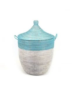 Mbare Medium Two-Tone Hamper Basket 4 Mbare Medium Two-Tone Hamper Basket