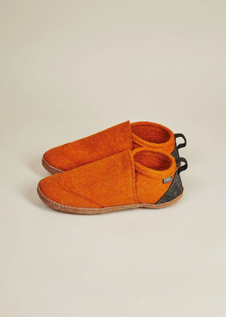 Kyrgies Men's Wool Tengries Slippers - Orange Kyrgies Men's Wool Tengries Slippers - Orange
