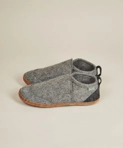 Kyrgies Men's Wool Tengries Slippers - Gray
