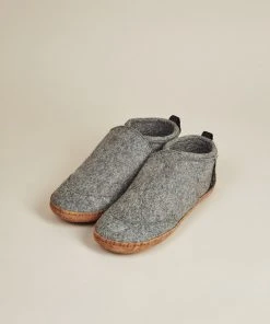 Kyrgies Men's Wool Tengries Slippers - Gray