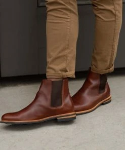 Nisolo Men's All-Weather Chelsea Boot - Brandy