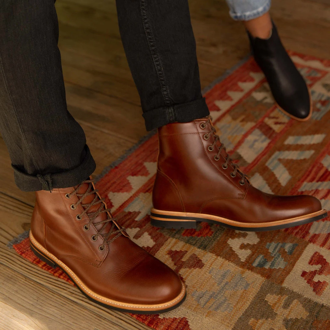 Nisolo Men's Andres All Weather Boot - Brandy Nisolo Men's Andres All Weather Boot - Brandy