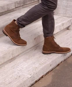 Nisolo Men's Andres All Weather Boot - Waxed Brown