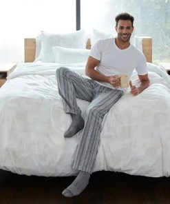 Coyuchi Men's Cloud Brushed Flannel Pajama Pant