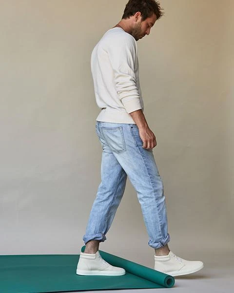 Nisolo Men's Cortez Mid Top Sneaker - Bone Nisolo Men's Cortez Mid Top Sneaker - Bone