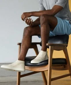 Nisolo Men's Cortez Mid Top Sneaker - Bone 3 Nisolo Men's Cortez Mid Top Sneaker - Bone