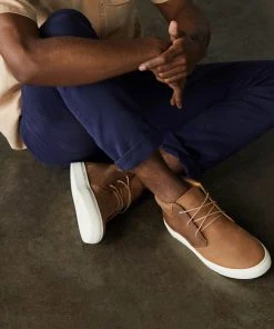 Nisolo Men's Cortez Mid Top Sneaker - Tobacco 3 Nisolo Men's Cortez Mid Top Sneaker - Tobacco