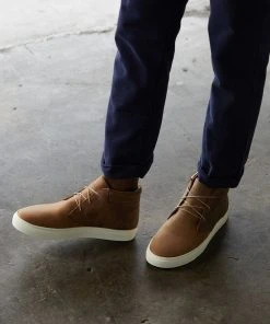 Nisolo Men's Cortez Mid Top Sneaker - Tobacco 6 Nisolo Men's Cortez Mid Top Sneaker - Tobacco