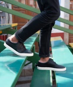 Nisolo Men's Diego Low Top Sneaker - Black 5 Nisolo Men's Diego Low Top Sneaker - Black